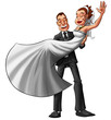 couple in the wedding