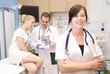 Doctor speaks of the intestinal system, the patient