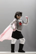 Korean girl in superhero costume