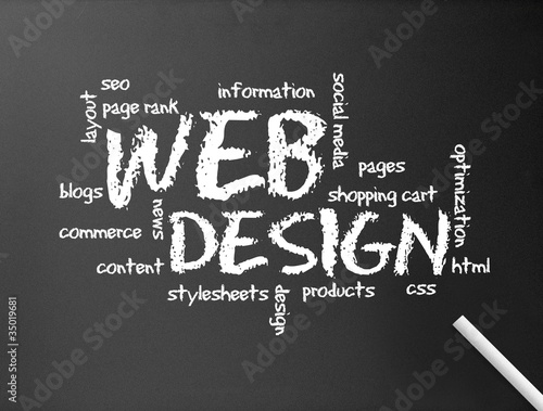 Illustration: Chalkboard - Web Design Chalkboard - Web Design