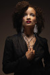 Glamorous African American woman