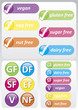 Food Allergy Labels 3D