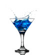 splashing into a martini splashing into a martini