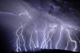 Lightning over the Rincon Mountains - Fine Art prints