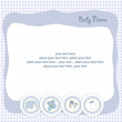 baby boy announcement card