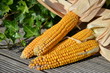 Yellow corn cobs