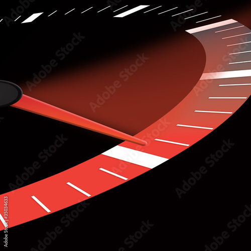 Photo: speed or dial showing power speed or dial showing power