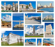 Collage with landmarks of Havana
