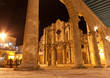 The Cathedral of Havana  at night
