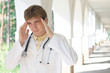 Doctor with a headache