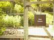 Fence around herb garden