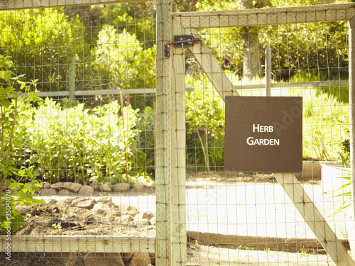 Photo: Fence around herb garden Fence around herb garden