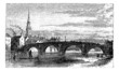 River Ayr Bridges. Old Bridge or Auld Brig over Ayr River, in Sc River Ayr Bridges. Old Bridge or Auld Brig over Ayr River, in Sc