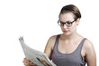 Foto: reading newspaper reading newspaper