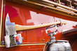 Axe on side of fire truck