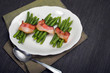 Photo: Green beans wrapped in bacon Green beans wrapped in bacon