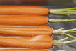 Close up of sliced carrots