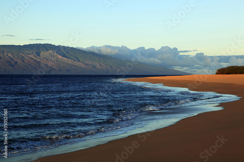 Photo: Beach and ocean at Polihua Beach Beach and ocean at Polihua Beach