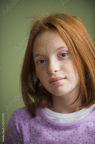 Photo: Serious Caucasian girl Serious Caucasian girl