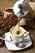 Foto: tazza di caffè con moka tazza di caffè con moka