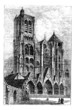 Bourges Cathedral, in Bourges, France vintage engraving Bourges Cathedral, in Bourges, France vintage engraving