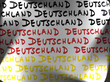 Deutschlandfahne mit Schatten