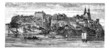 Old Breisach, Germany, vintage engraving from 1890s.