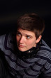 A young boy with the headphones