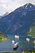 view of Geiranger fjord, Norway view of Geiranger fjord, Norway