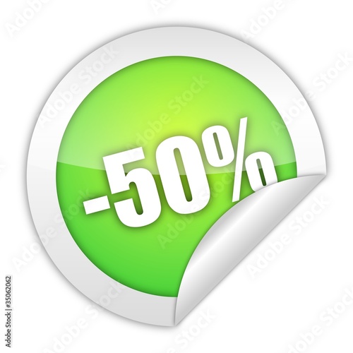 Illustration: button aufgedreht -50% 1 button aufgedreht -50% 1