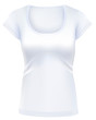 Woman white t-shirts, design template.