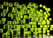 Green Cube Wall
