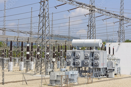 Photo: electrical power substation electrical power substation