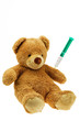 Foto: Teddybär mit Injektion Teddybär mit Injektion