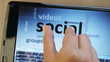 social network on touch-screen tablet-pc
