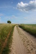 ländlicher feldweg