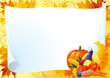Empty blank with  Cornucopia and Vegetables