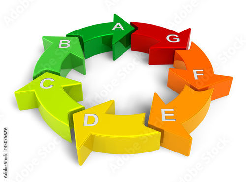 Illustration: Energy efficiency/recycling concept Energy efficiency/recycling concept