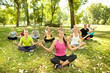 yoga in park