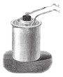 Bunsen cell or battery, vintage engraving. Bunsen cell or battery, vintage engraving.