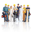Photo: Contractors workers people. Contractors workers people.