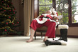 Santa rests after his big night