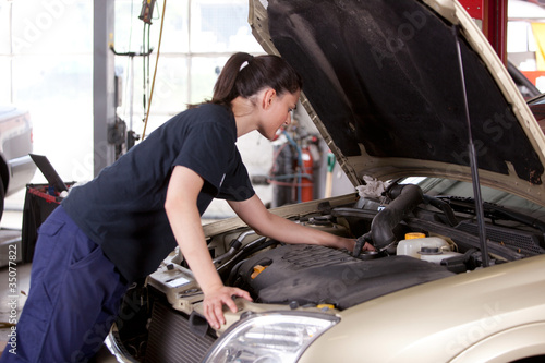 Photo: Attractive Woman Mechanic Attractive Woman Mechanic