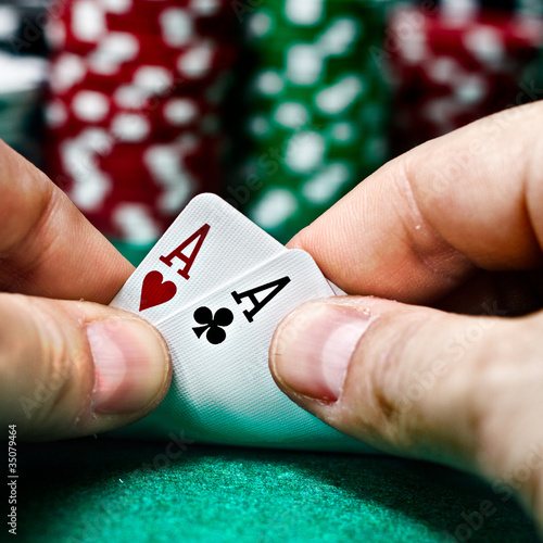 Photo: Poker Aces pair Poker Aces pair