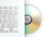 사진:ノートPCとCD/DVD ノートPCとCD/DVD