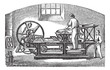 Marinoni  printing press vintage engraving