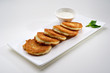 Potato pancakes with sour cream Potato pancakes with sour cream