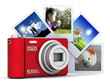Illustration: Digital camera image on white background Digital camera image on white background