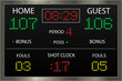 Vector: Basketball Scoreboard Basketball Scoreboard