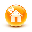 icône maison écologie / ecological house icon icône maison écologie / ecological house icon